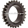 High quality Best ANSI DIN C45 steel double sprocket with taper bushing with low price